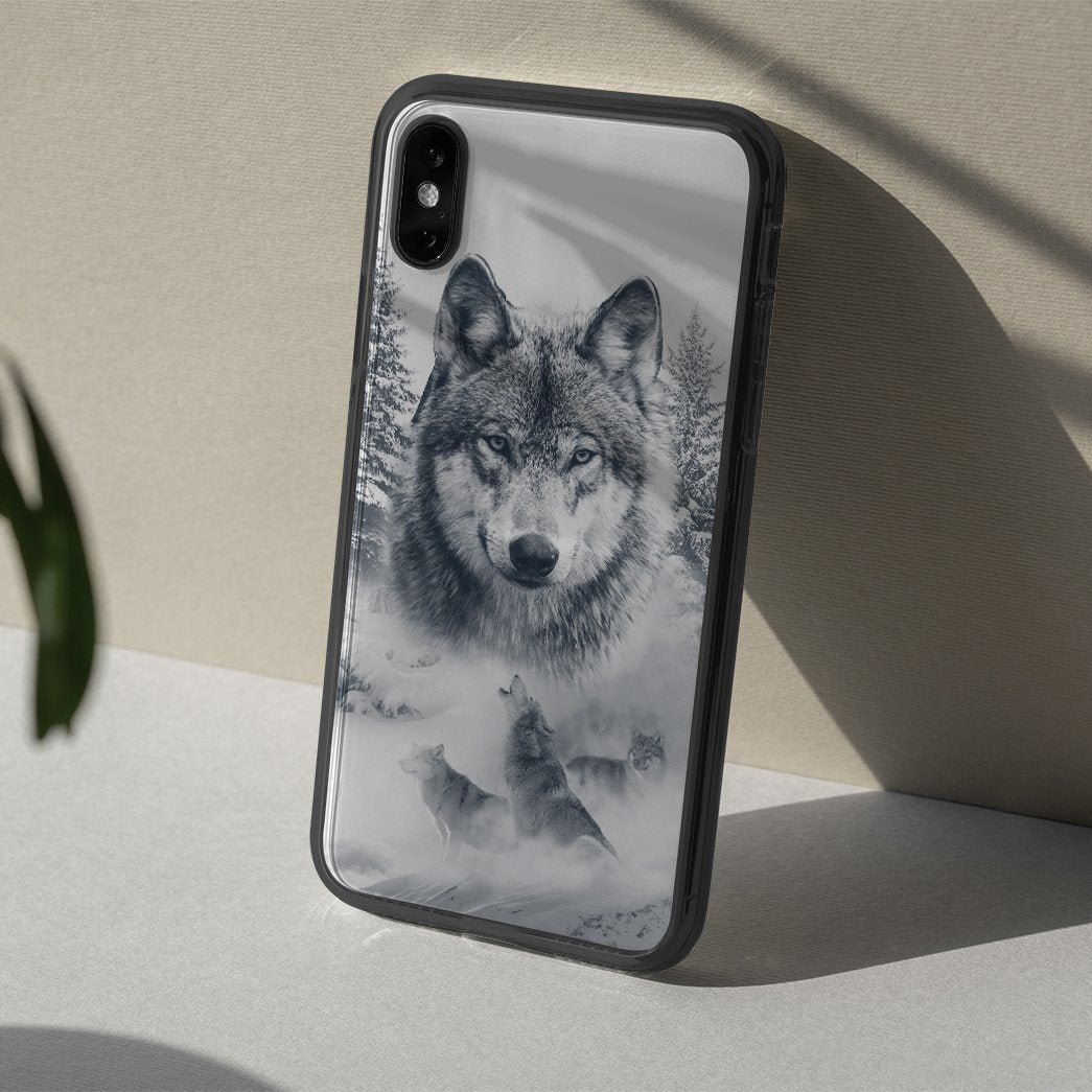Gearhumans 3D Wolf Snow Phonecase Gearhumans 3D Wolf Snow Phonecase