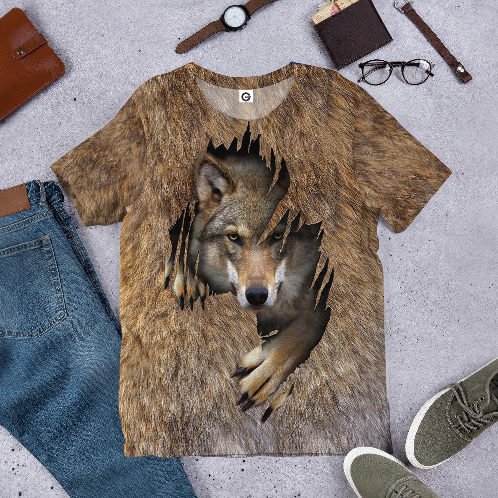 Gearhuman 3D Wolf Tshirt Hoodie Apparel GV09034 3D Apparel