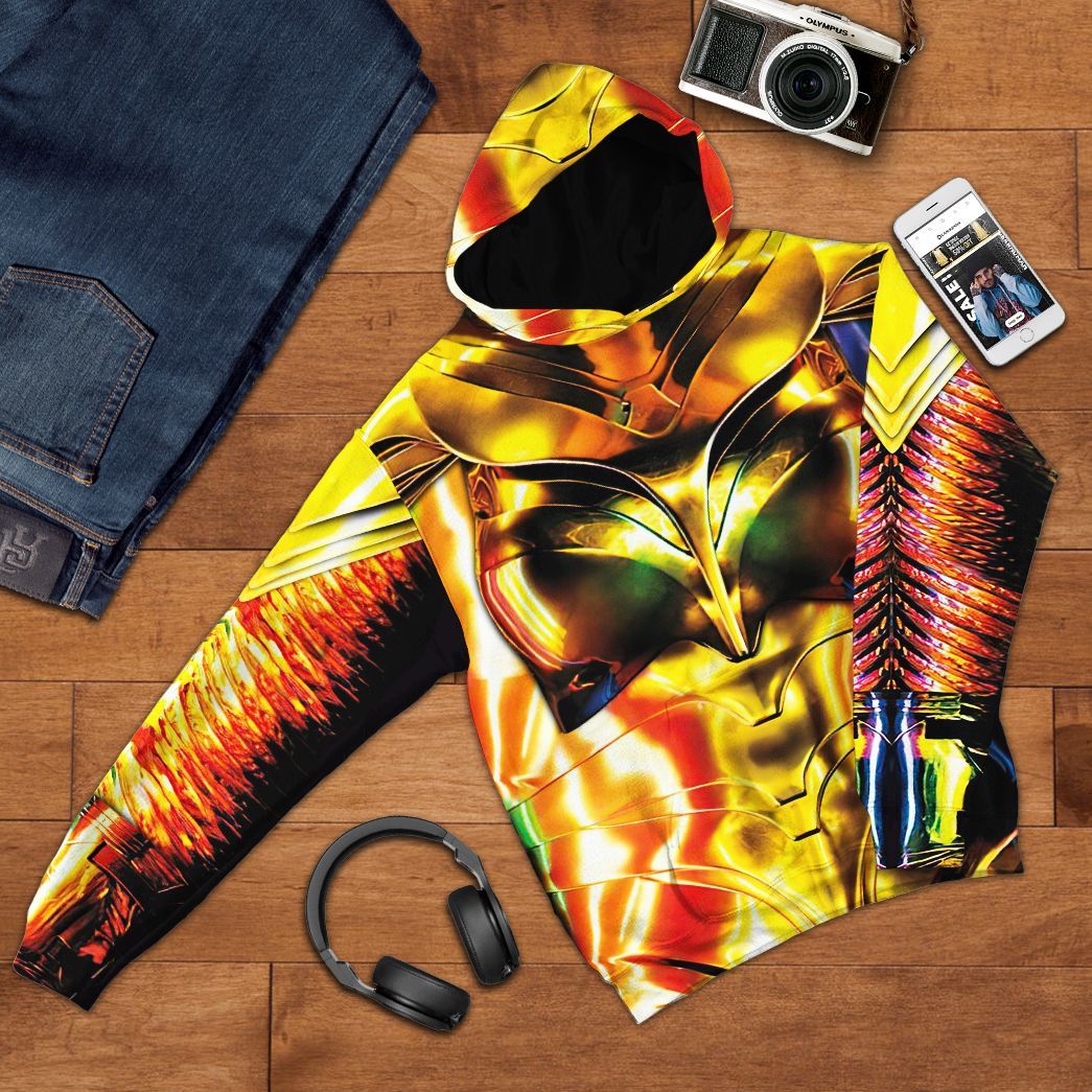 Gearhuman 3D Wonder Woman 1984 Colourful Custom Tshirt Hoodie Appreal CU03121 3D Apparel 