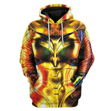 Gearhuman 3D Wonder Woman 1984 Colourful Custom Tshirt Hoodie Appreal CU03121 3D Apparel Hoodie S 