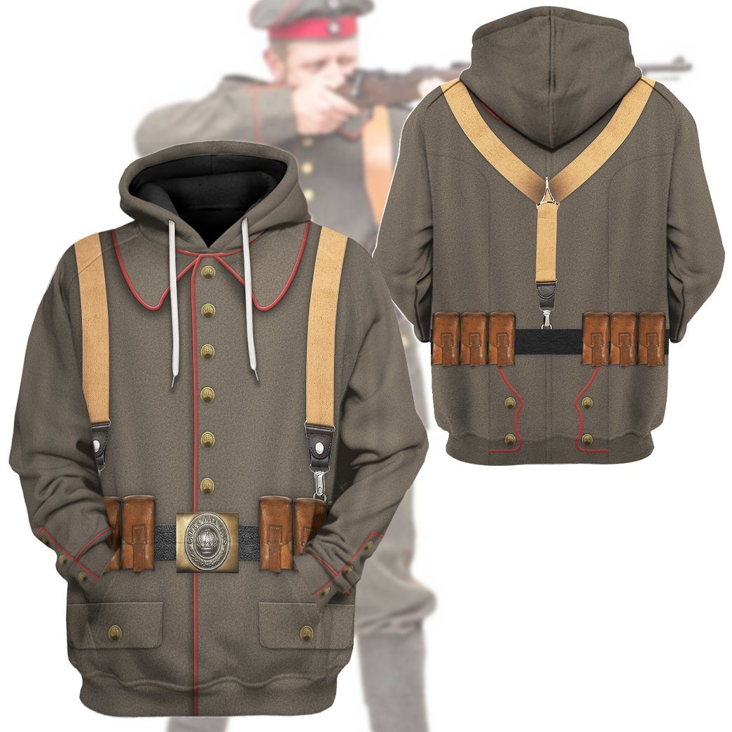gear german Gearhumans 3D WW1 German Soldier Tshirt Hoodie Apparel