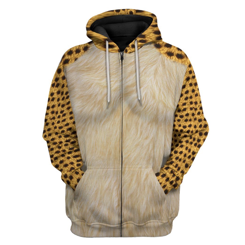 Gearhuman 3D WW84 Cheetah Cosplay Custom Hoodie Apparel GV250810 3D Custom Fleece Hoodies Zip Hoodie S 