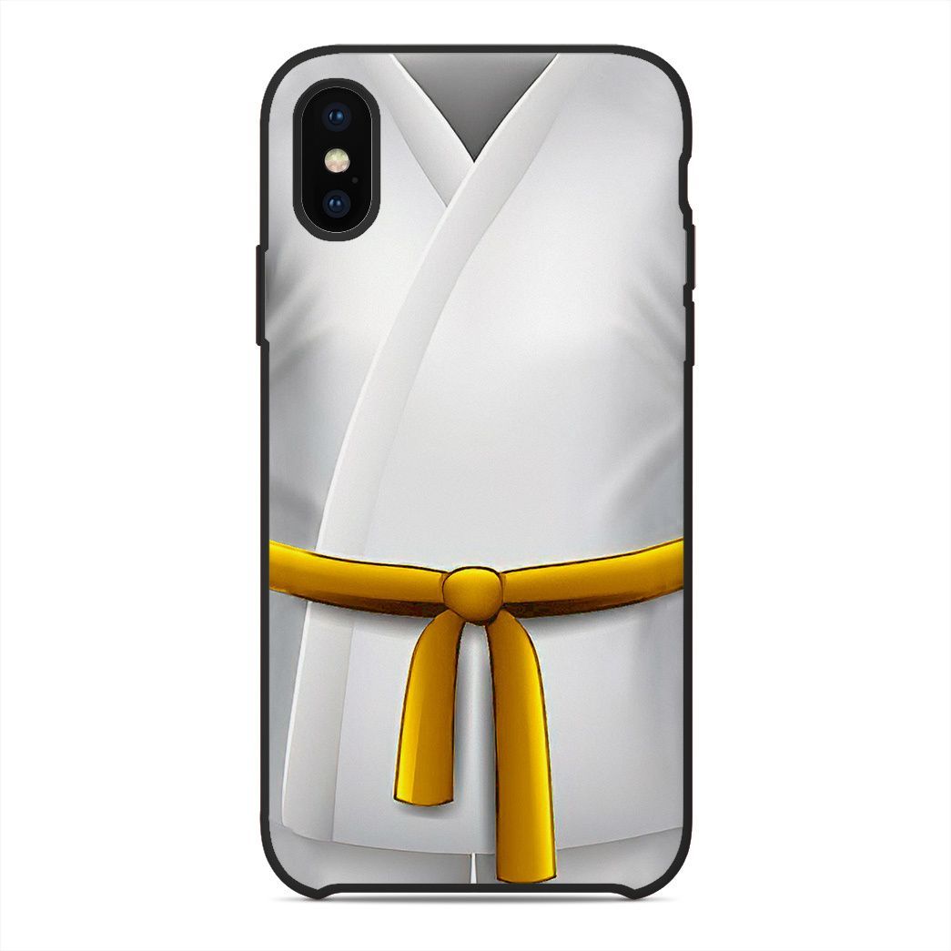 Gearhuman 3D Yellow Karate Belt Phone Case ZK1706218 Glass Phone Case Iphone X 