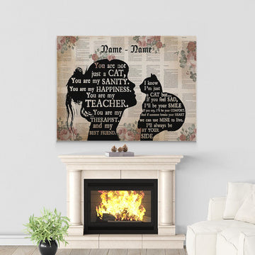 Gearhumans 3D You Are Not Just A Cat Custom Name Canvas