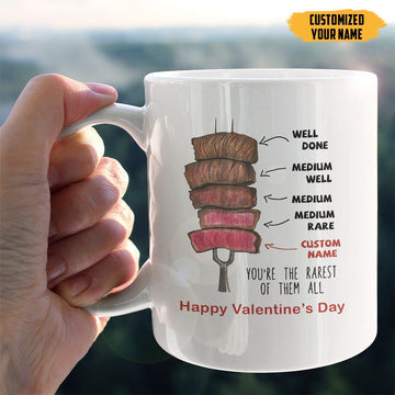 Gearhumans 3D You Are The Rarest Valentines Day Custom Name Mug