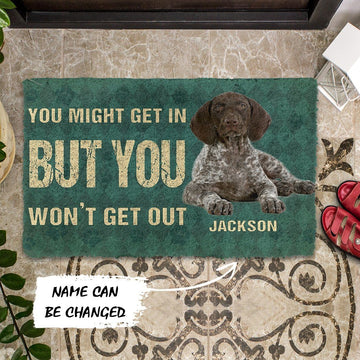 Gearhuman 3D You Might Get In But You Wont Get Out Pointers German Shorthaired Dog Doormat GV29017 Doormat