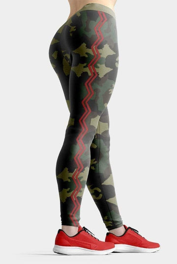 Gearhumans 3D Zigzag Stripe Custom Leggings