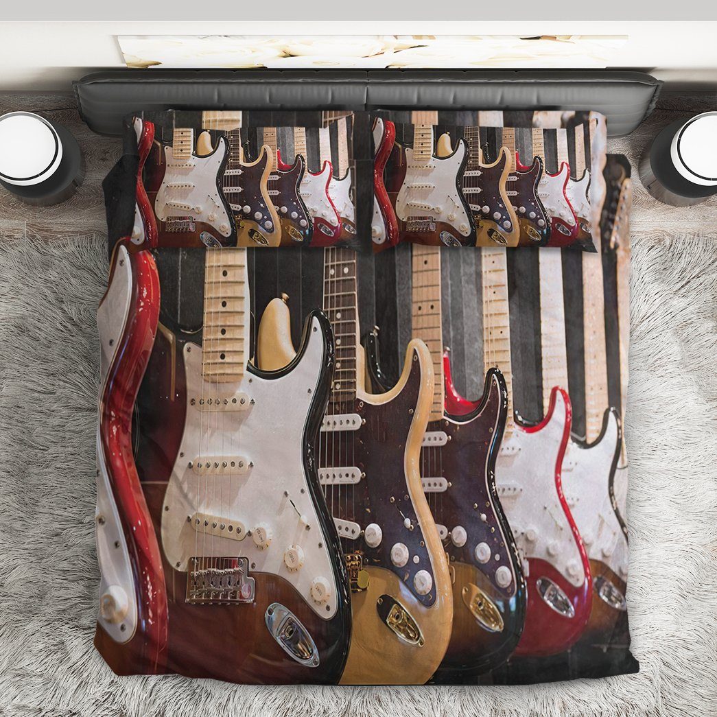 GearHuman Eight Guitars Bass Custom Bedding GR13014 Bedding Set 