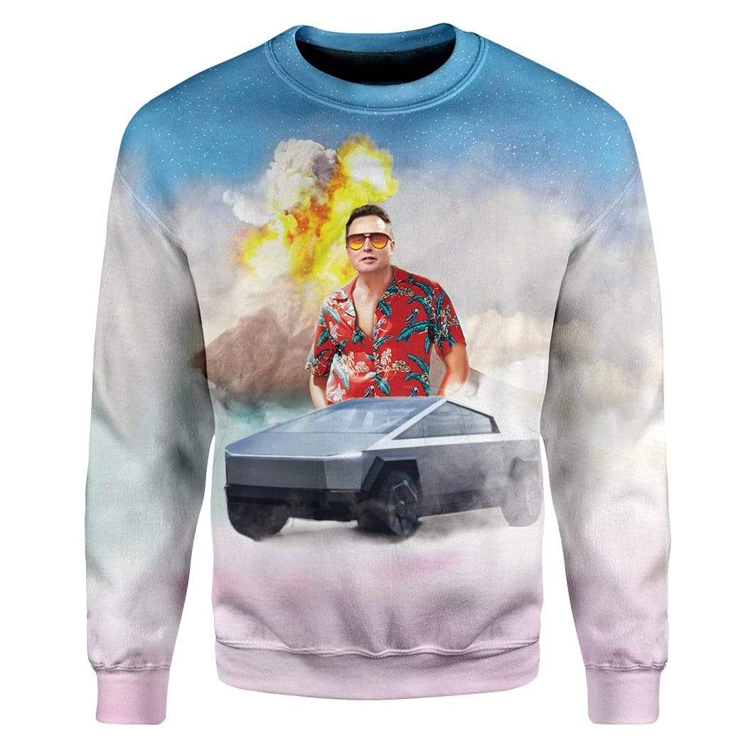 elon musk top gear Gearhumans Elon Musk Cyber Truck Custom T-Shirts Hoodies Apparel