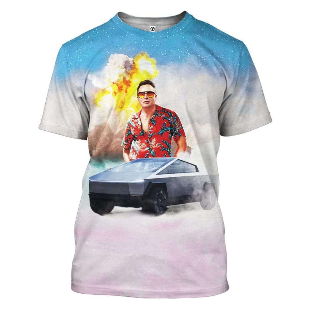 Gearhumans Elon Musk Cyber Truck Custom T-Shirts Hoodies Apparel