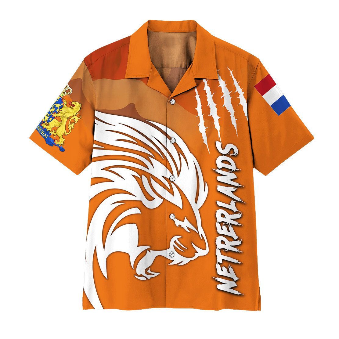 Gearhuman Euro 2020 Netherlands Supporter Hawaii Shirt ZK1406211 Short Sleeve Shirt Short Sleeve Shirt S 
