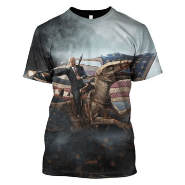 Gearhumans John McCain Velociraptor Hoodies T-Shirt Apparel