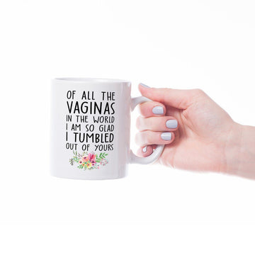 Gearhumans 2D Of All The Vaginas In The World So Glad I Tumbled Out Of Yours Mug ZK1305214 Mug 