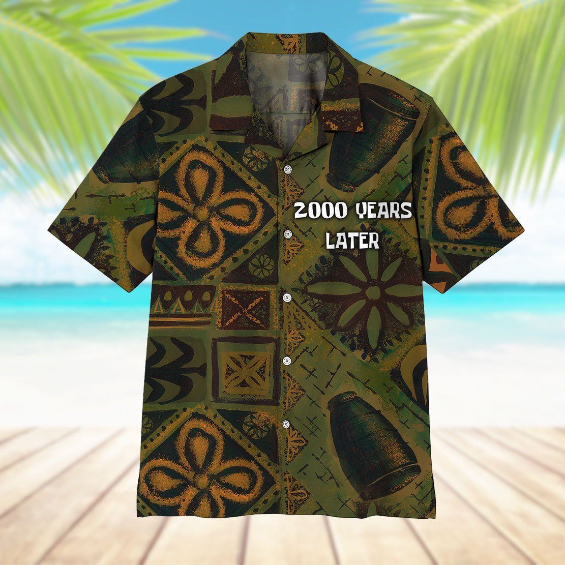 Gearhumans 3D 2000 Years Later Hawaii Shirt ZK0405212 Hawai Shirt 