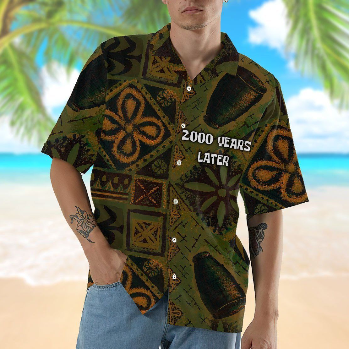 Gearhumans 3D 2000 Years Later Hawaii Shirt ZK0405212 Hawai Shirt 