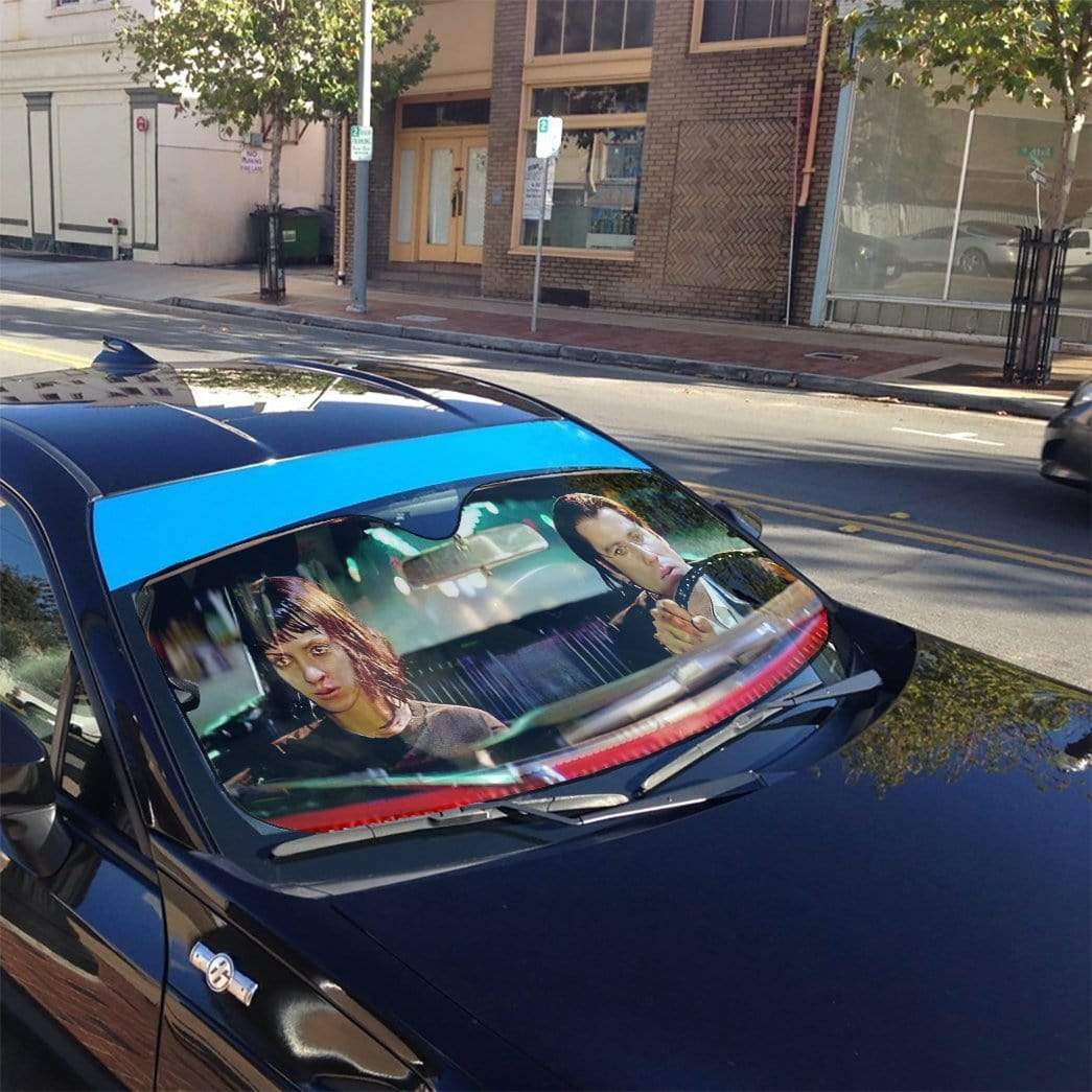 gearhumans 3D A Date With Vincent Vega Pulp Fiction Custom Auto Car SunShade GN300717 Auto Sunshade 
