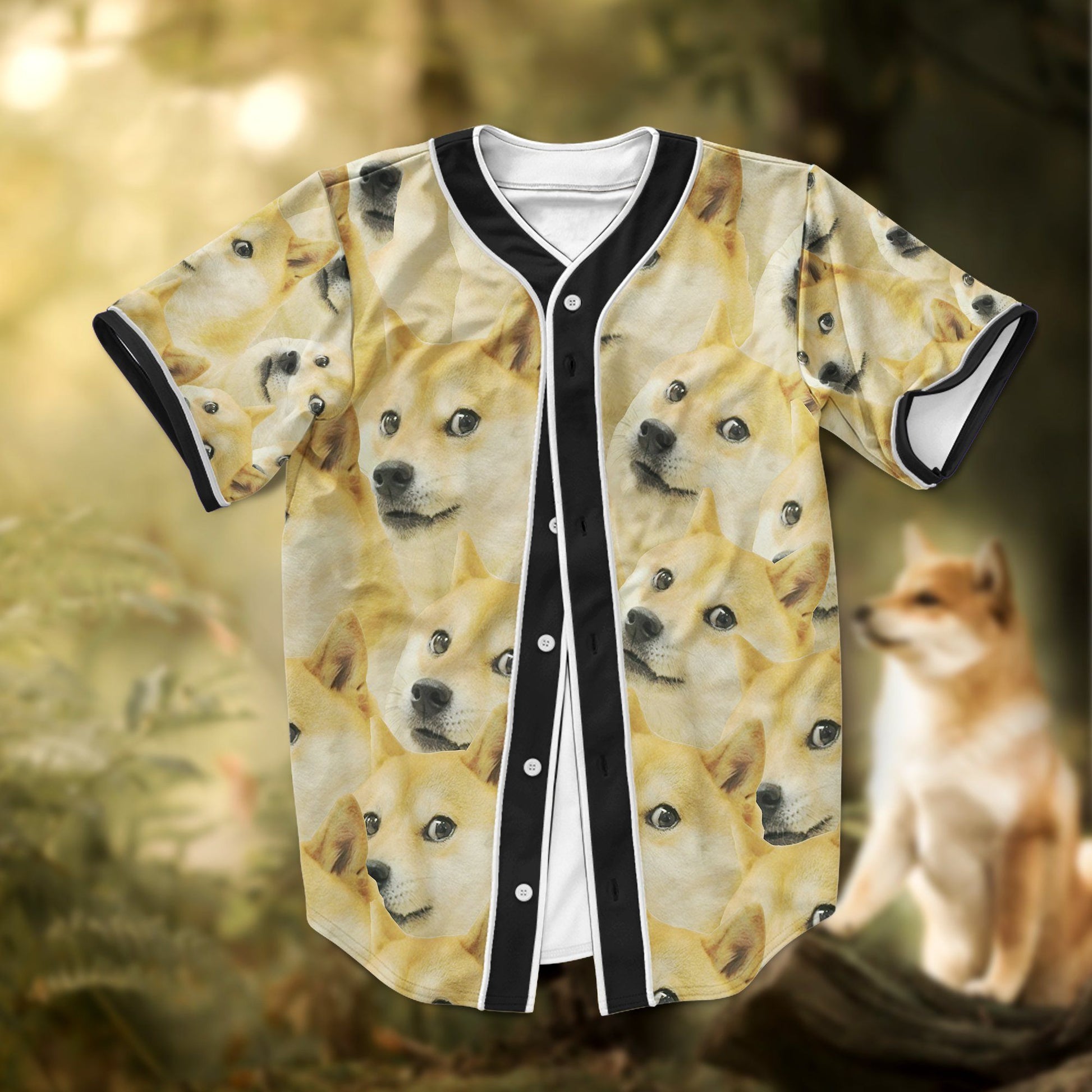 Gearhumans 3D A Lot Of Doges Custom Jersey Shirt GO01072116 Jersey Shirt 