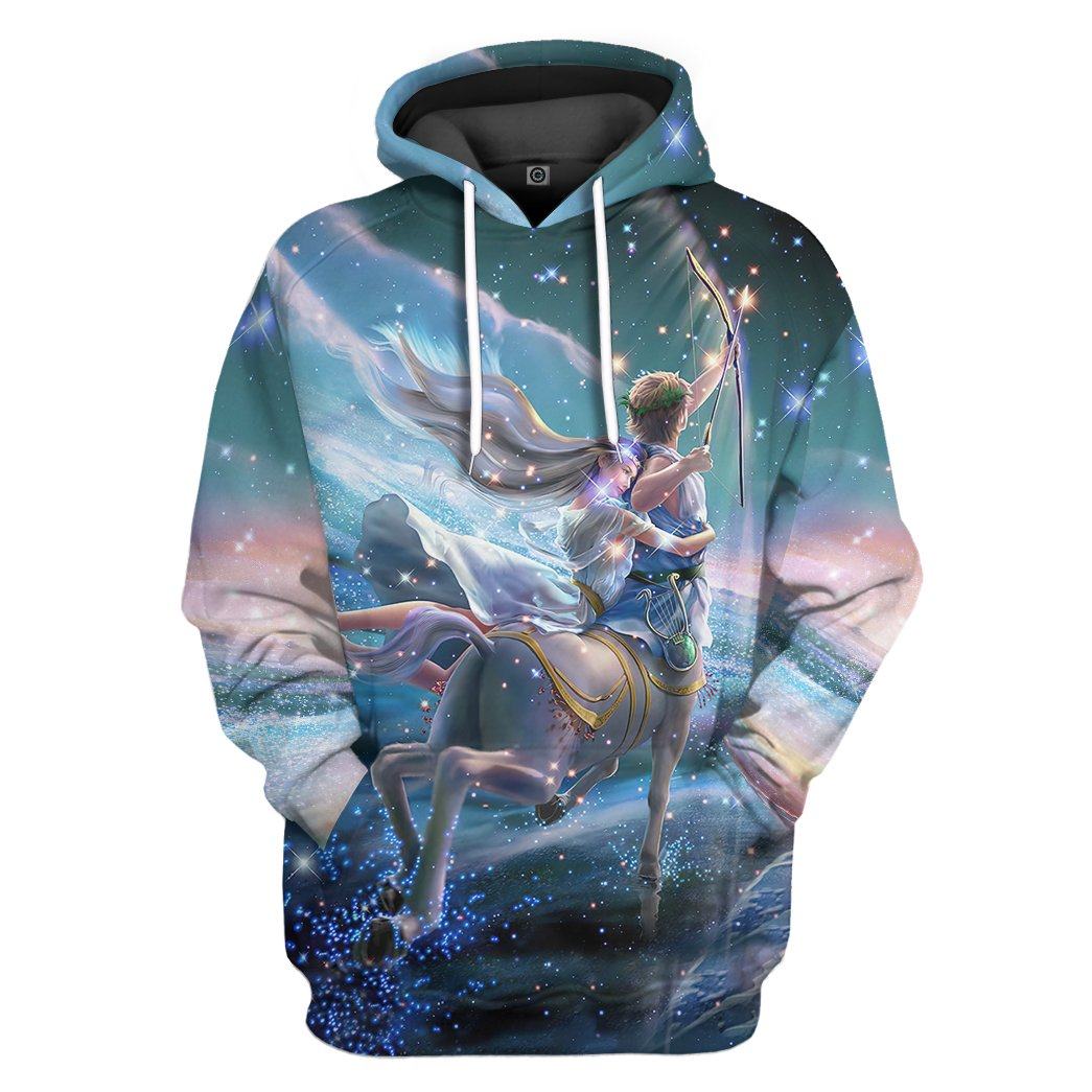 Gearhumans 3D A Sagittaurus Will Give You The World If You Want It Custom Tshirt Hoodie Apparel GO30062112 3D Apparel Hoodie S 