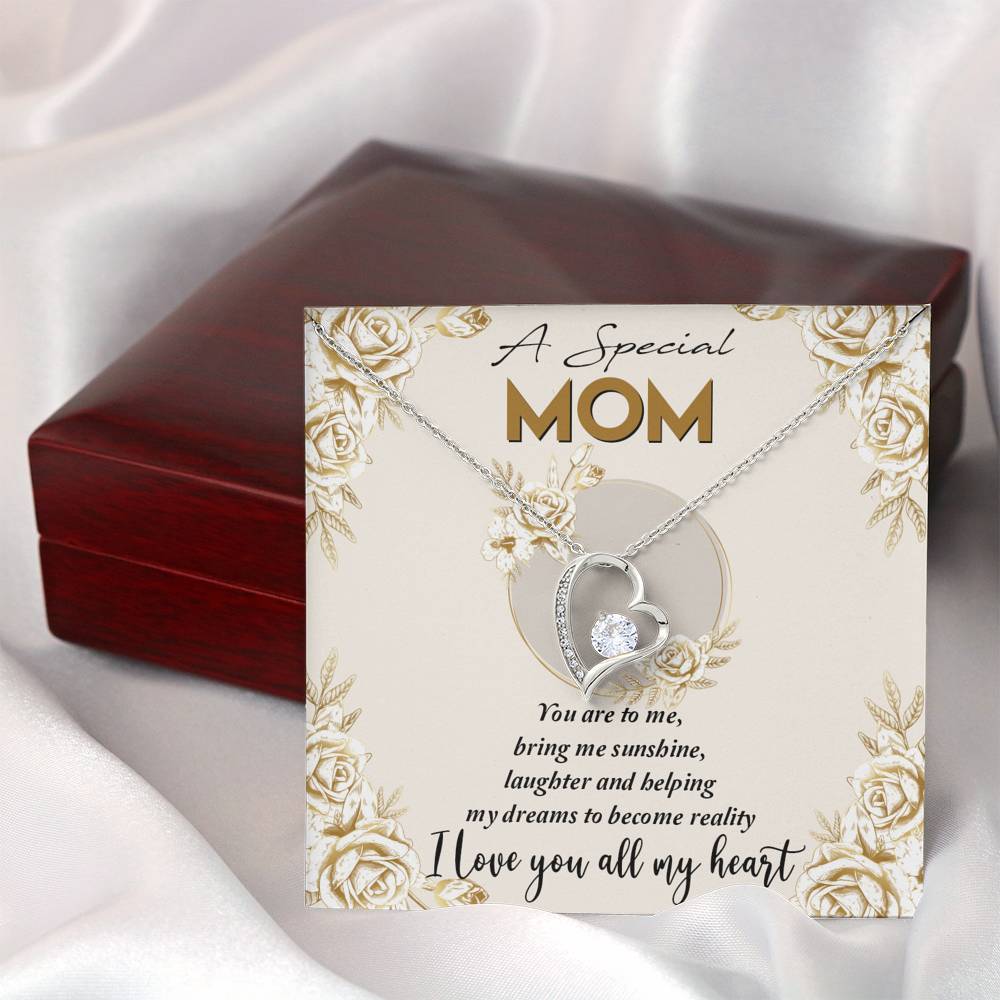 Gearhumans 3D A Special Mom Happy Mothers Day Forever Love Necklace GS23042119 ShineOn Fulfillment 