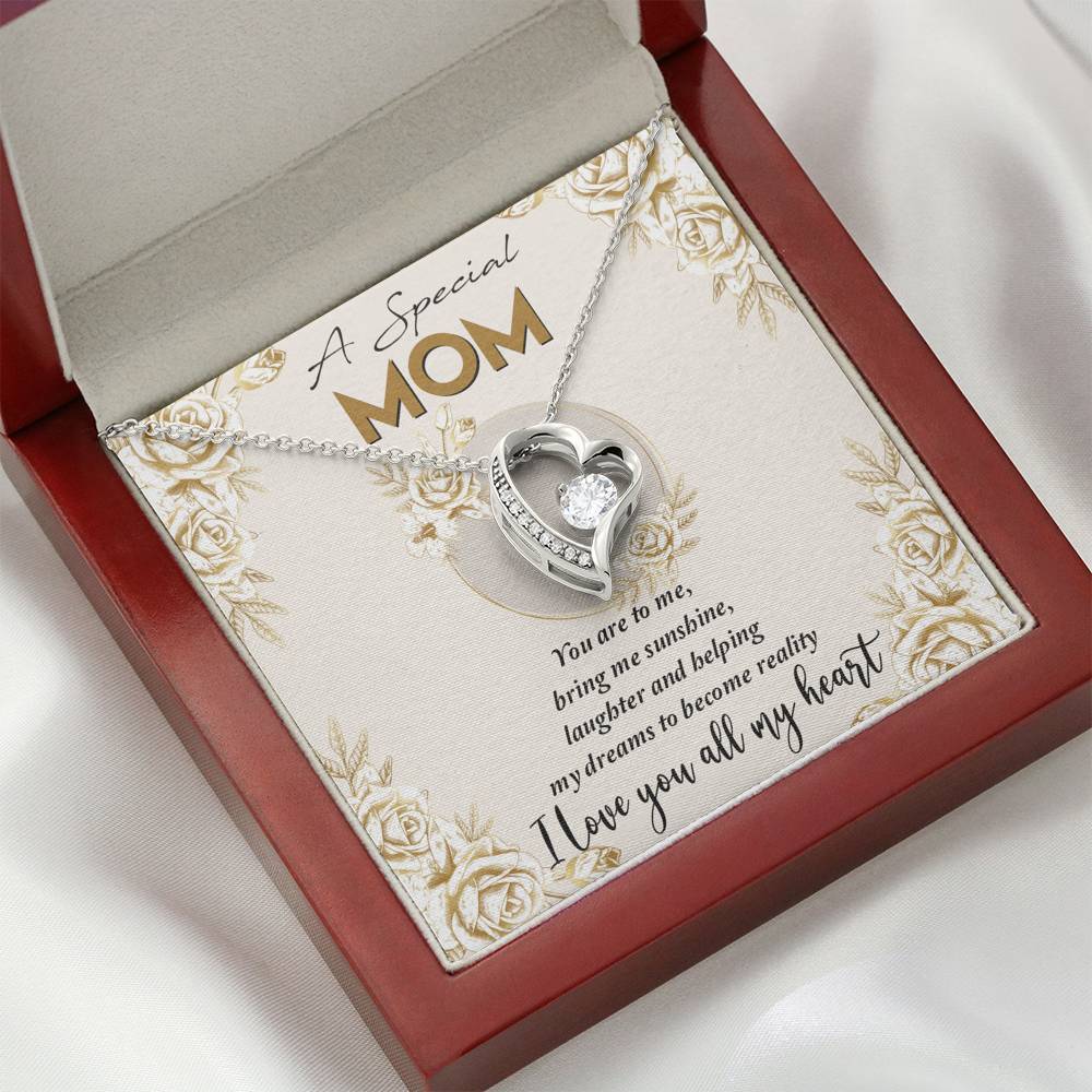 Gearhumans 3D A Special Mom Happy Mothers Day Forever Love Necklace GS23042119 ShineOn Fulfillment 