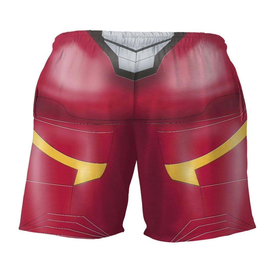 Gearhumans 3D Adam IRONMAN Custom Summer Beach Shorts Swim