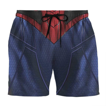 Gearhumans 3D Adam SPIDERMAN Custom Summer Beach Shorts Swim Trunks