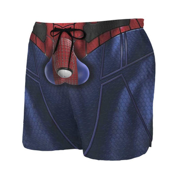 Gearhumans 3D Adam SPIDERMAN Custom Summer Beach Shorts Swim Trunks