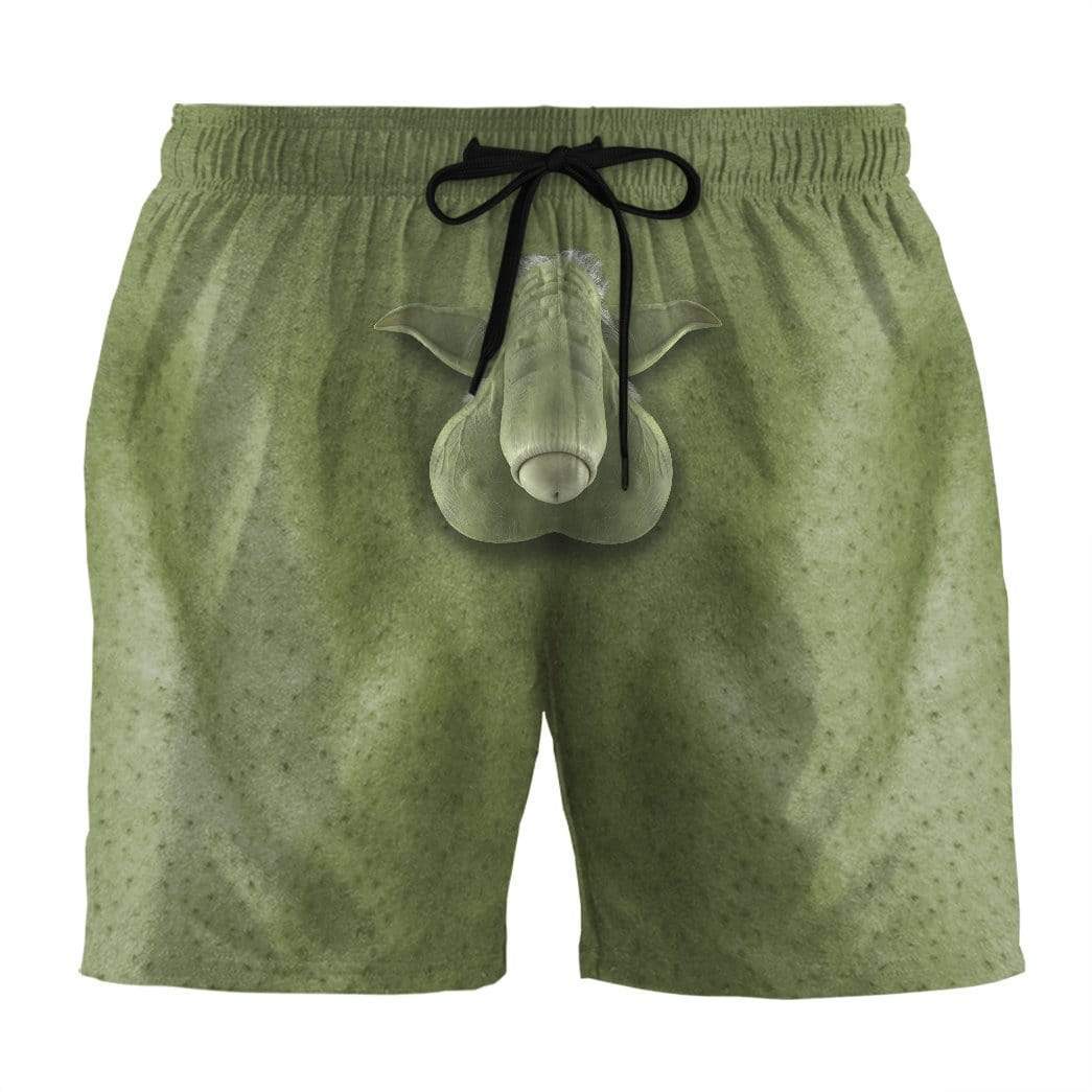 Gearhumans 3D Adam YODA Custom Summer Beach Shorts Swim Trunks GN220612 Men Shorts Men Shorts S 