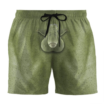 Gearhumans 3D Adam YODA Custom Summer Beach Shorts Swim Trunks GN220612 Men Shorts Men Shorts S 