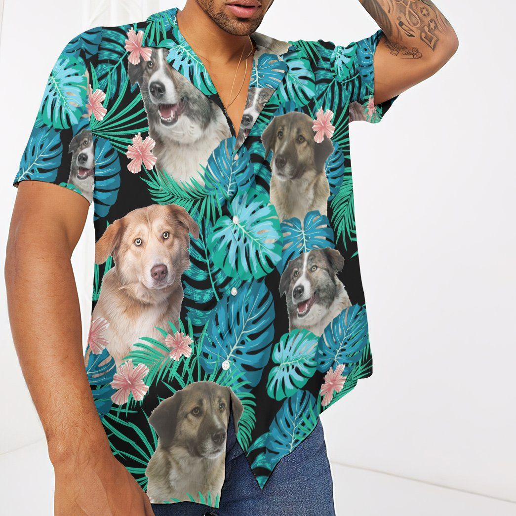 Gearhumans 3D Aidi Dog Summer Custom Short Sleeve Shirt GW1905211 Hawai Shirt 
