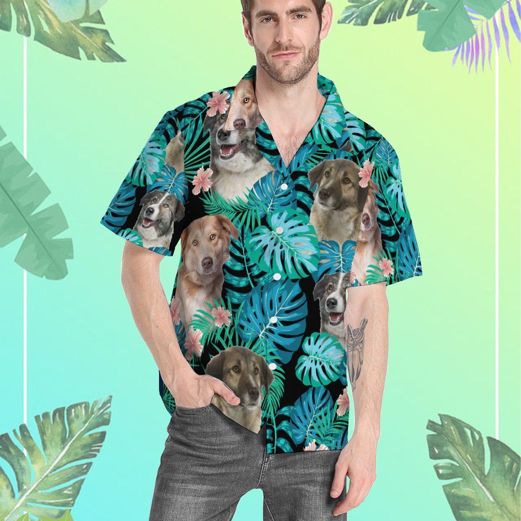 Gearhumans 3D Aidi Dog Summer Custom Short Sleeve Shirt GW1905211 Hawai Shirt 