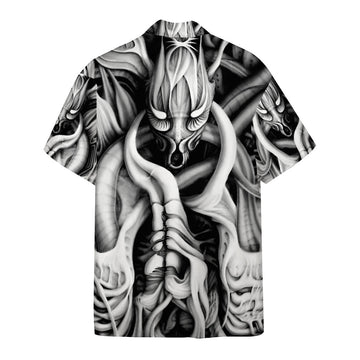 Gearhumans 3D Alien Predator Custom Hawaii Shirt