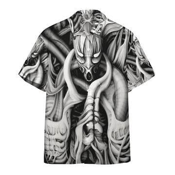 Gearhumans 3D Alien Predator Custom Hawaii Shirt