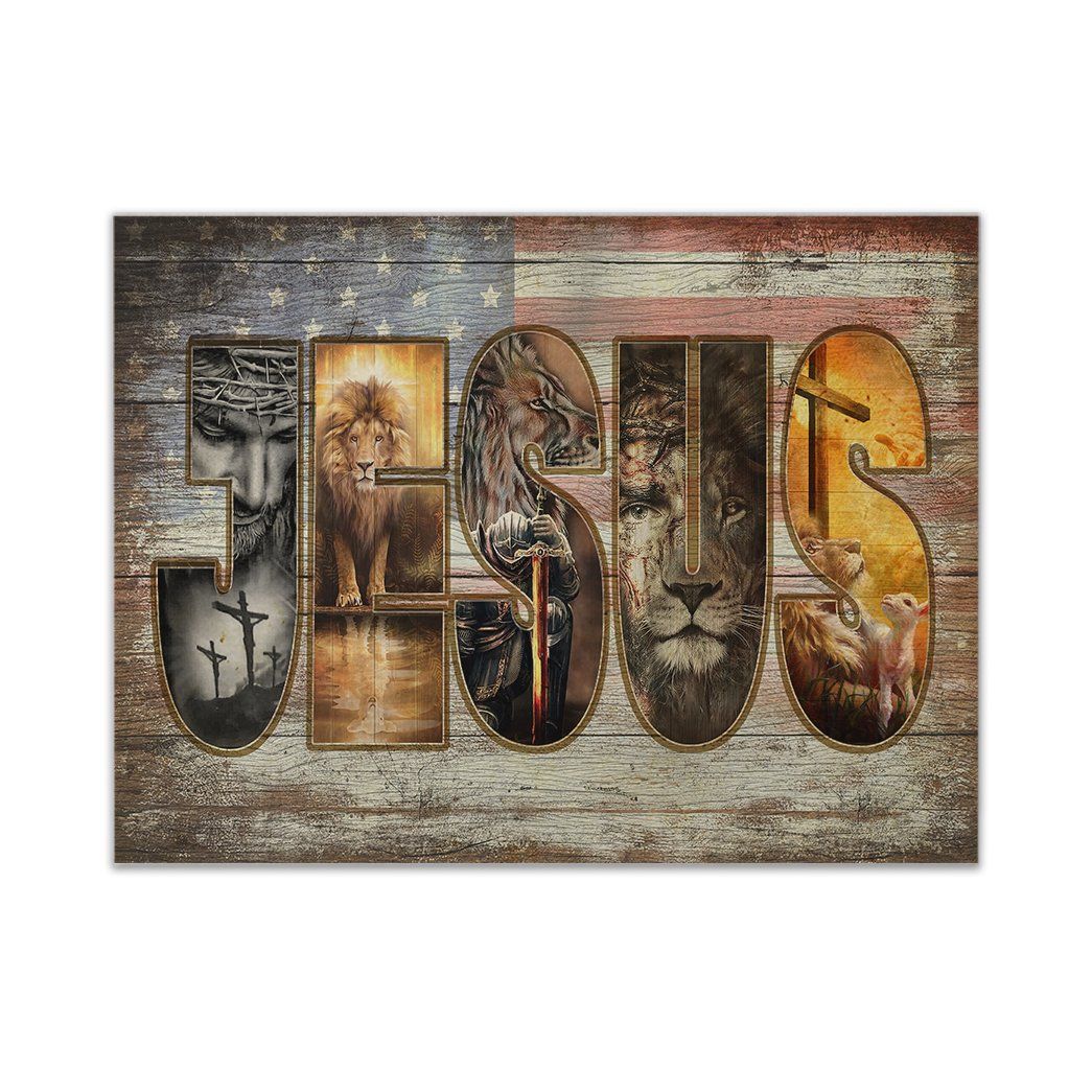 Gearhumans 3D Amazing Jesus Custom Canvas GO20052110 Canvas 1 Piece Non Frame M