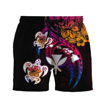 Gearhumans 3D Amazing Polynesian Hawaii Frangipani Flower Custom Beach Shorts Swim Trunk GS23062120 Men Shorts Men Shorts S 
