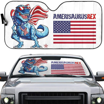 Gearhumans 3D Ameri Saurus Custom Car Auto Sunshade