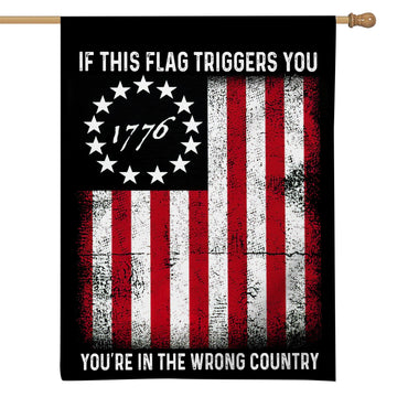 Gearhumans 3D America 1776 If This Flag Trigger You Custom Flag GW2406211 House Flag 