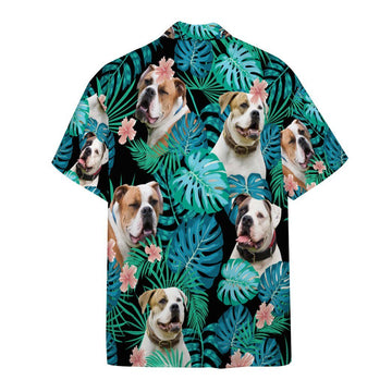 Gearhumans 3D American Bulldog Summer Custom Short Sleeve Shirt