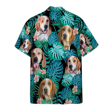 Gearhumans 3D American English Coonhound Dog Summer Custom Short Sleeve Shirt