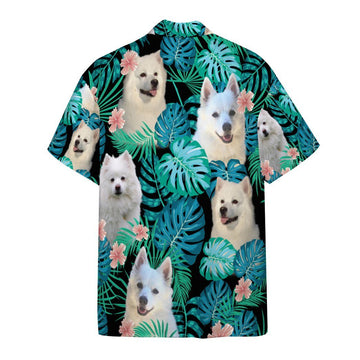 Gearhumans 3D American Eskimo Dog Summer Custom Short Sleeve Shirt