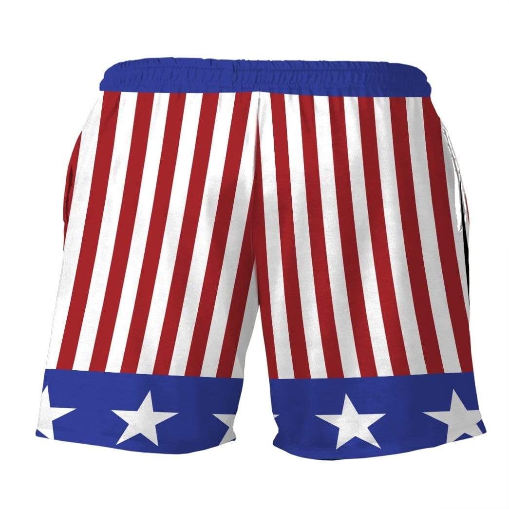 Gearhumans 3D American Flag Boxing Custom Beach Shorts Swim Trunks GW27055 Men Shorts 