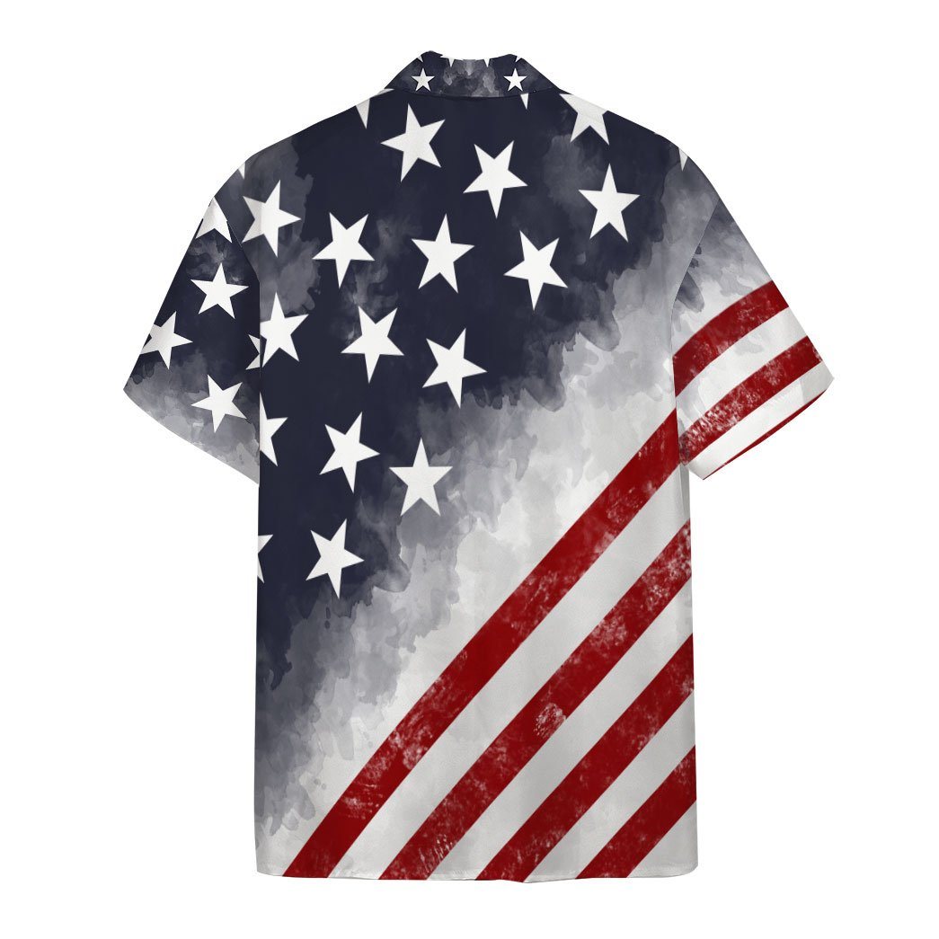 Gearhumans 3D American Flag Custom Short Sleeve Shirt GW2005213 Hawai Shirt 