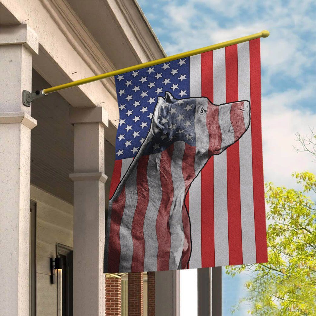 Gearhumans 3D American Pit Bull Dog Custom House Flag GS2605214 House Flag 