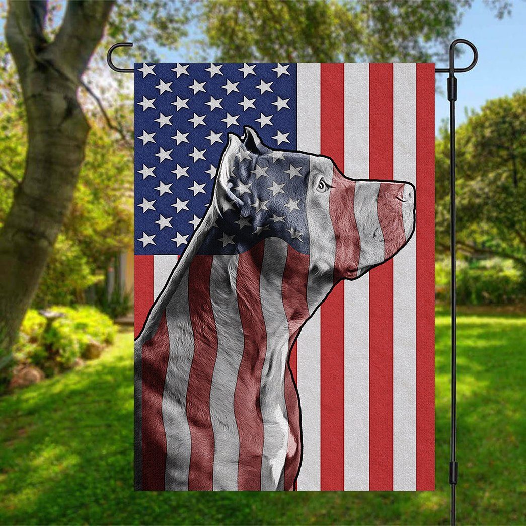 Gearhumans 3D American Pit Bull Dog Custom House Flag GS2605214 House Flag 