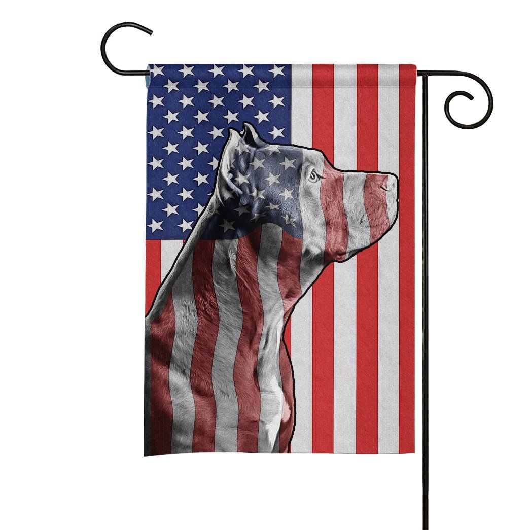 Gearhumans 3D American Pit Bull Dog Custom House Flag GS2605214 House Flag House Flag S 