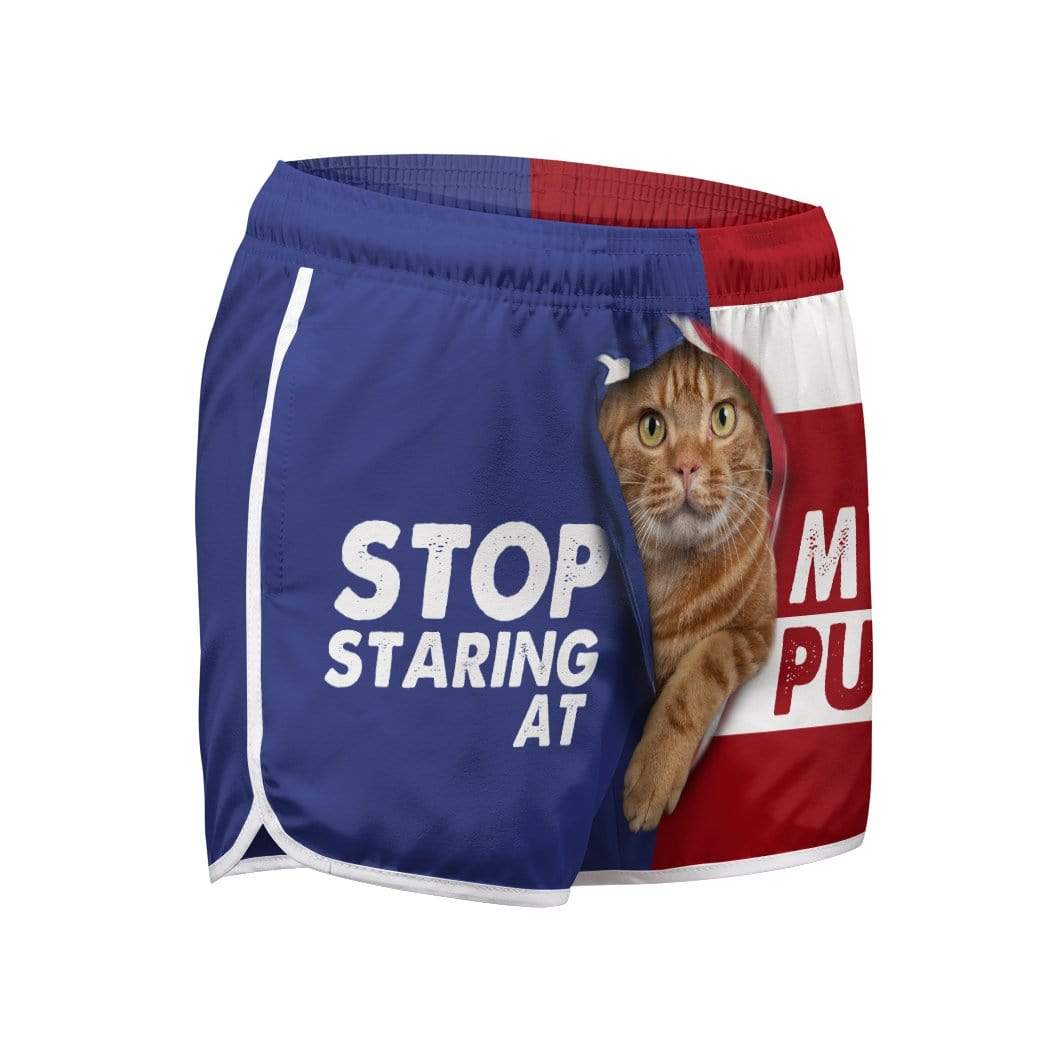 Cat wearing outlet shorts