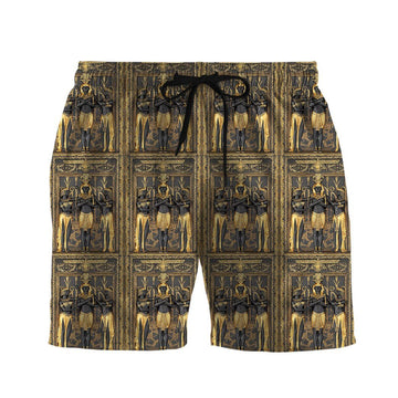 Gearhumans 3D Ancient Egypt Pharao Custom Men Short GS02072117 Men Shorts Men Shorts S 