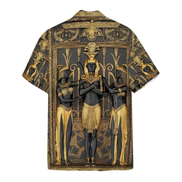 Gearhumans 3D Ancient Egypt Pharao Custom Short Sleeves Shirt