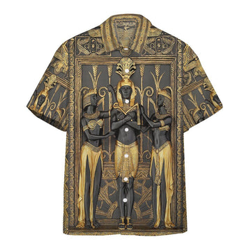 Gearhumans 3D Ancient Egypt Pharao Custom Short Sleeves Shirt