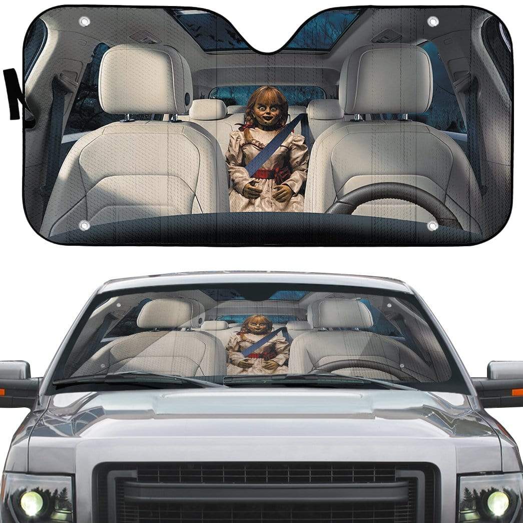 gearhumans 3D Annabelle Custom Car Auto Sunshade GV030819 Auto Sunshade 